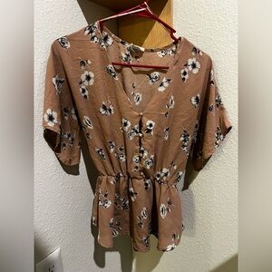 Sienna Sky Pink Floral Blouse